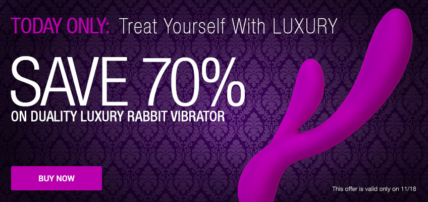 Save 70% on Duality Luxury Rabbit Vibrator. Treat Yourself With Luxury.