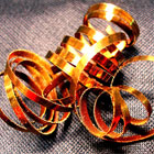 Gold metal coil 