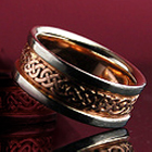 Wedding rings, darker red 