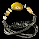Yellow and Black stone bracelet 