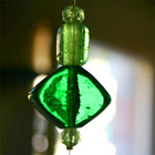 Green glass pearl