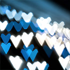 jagged blue hearts