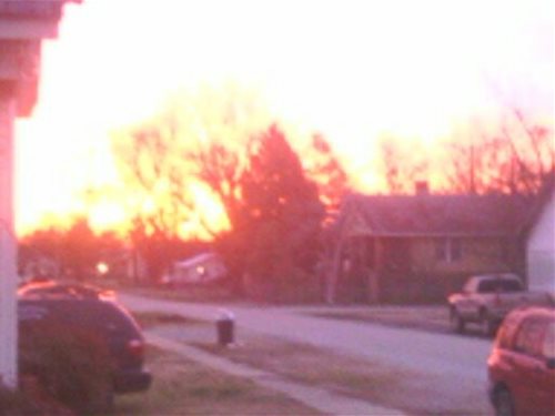 My neighborhood at sunset.