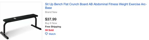 ebay weight bench