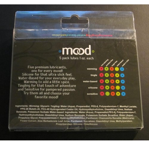 The Mood lube 5 pack - Back