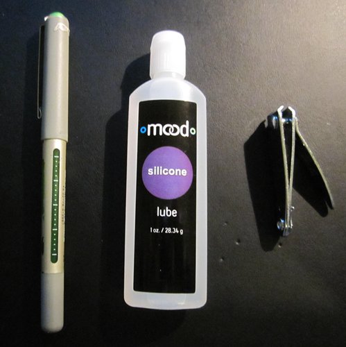 A bottle from the mood lube 5 pack