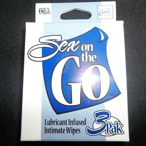 Sex on the Go Wipes package