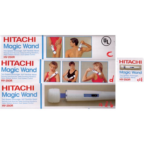 Each side of the Hitachi box