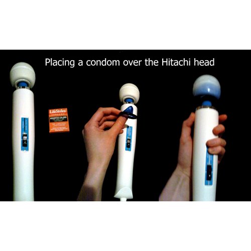 Condom over the Hitachi