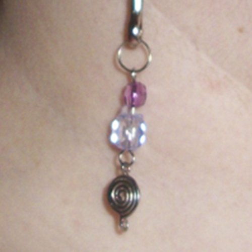 Dangling beads and swirl