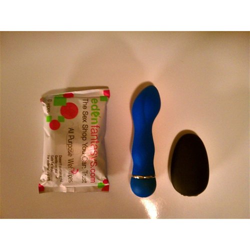 Next to Eden toy and body wipes and MiMi by Je Joue