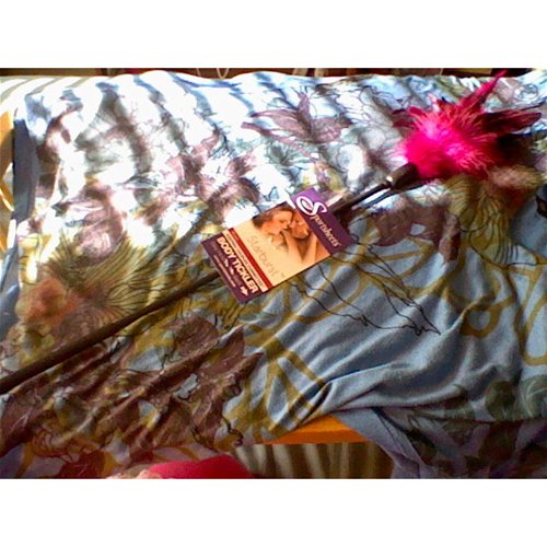 Starburst fantasy feather – tickler in Rose