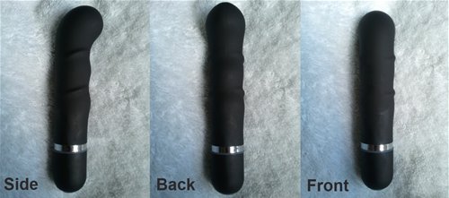 Side, back, and front views