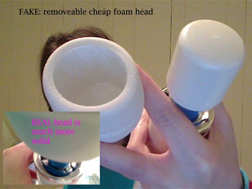 Fake vs real head