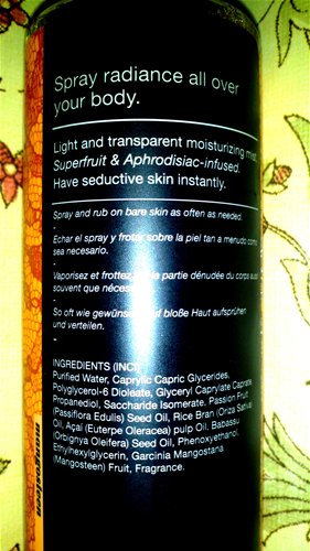 Back of Bottle
