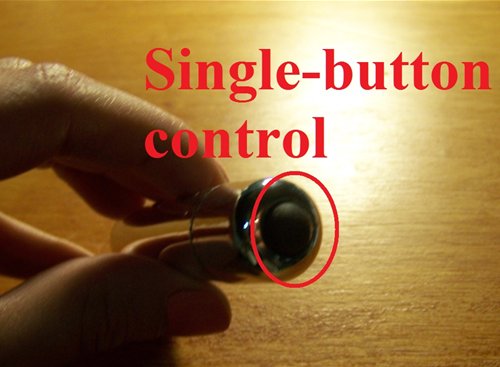 Button on back