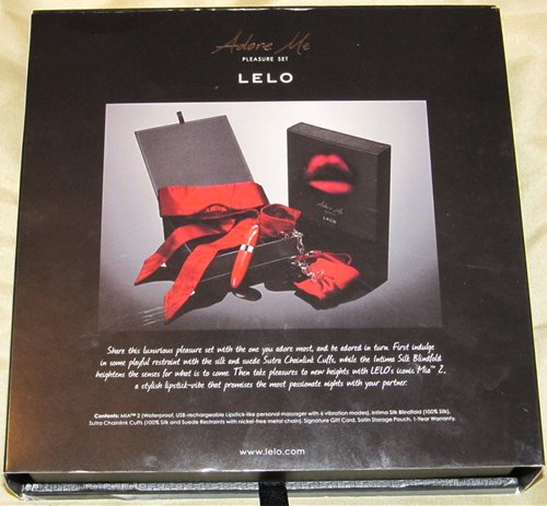 Lelo Adore Me Pleasure Set box back