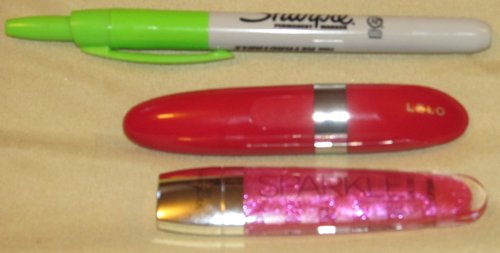 Mia 2 compared to Victoria Secret Lipgloss and Sharpie