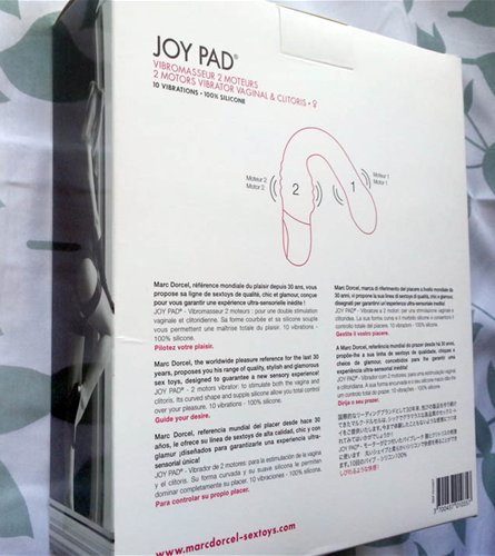 Side and back of box