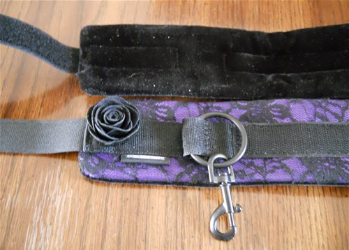 Black Rose cuffs both sides