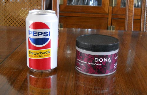 Dona bath salts size comparison