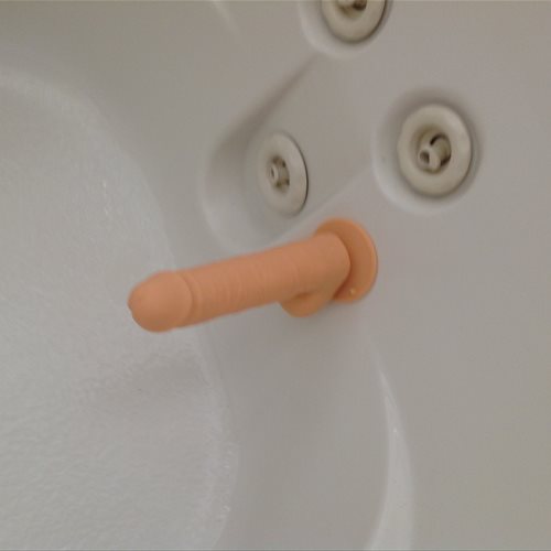 Sticks anywhere,tub here