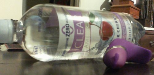 comparison to a one-liter bottle