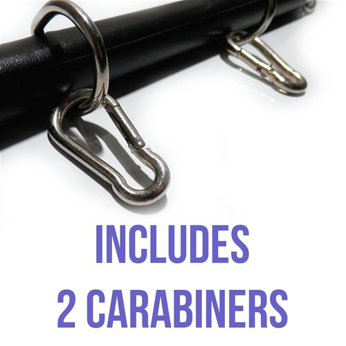 Includes 2 Carabiners