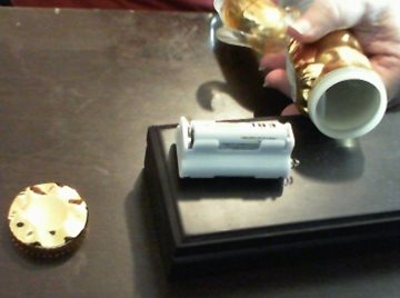 showing battery placement