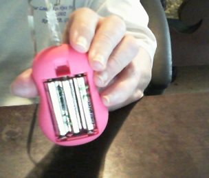 batteries in main case