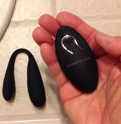 Remote fits comfortably in palm of hand