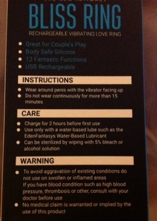 Instructions on the back of the box