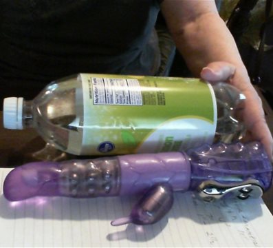 comparison to a one-liter bottle