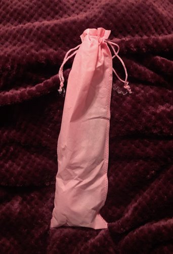 Packaging-drawstring pink pouch