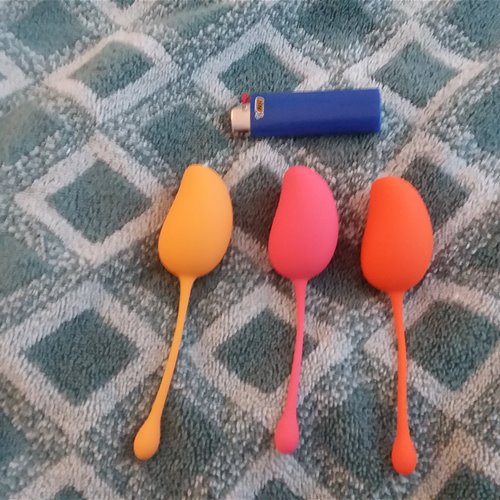 With lighter for scale