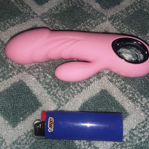 With lighter for scale