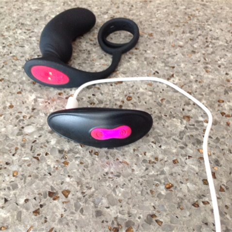 Remote charging. Light blinks on the controls pad. Goes off when fully charged