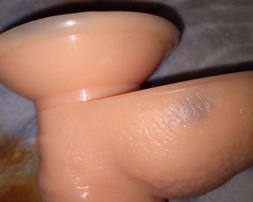 Two discolored spots on the balls and suction cup of the Eden Dreamer.