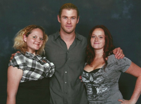 myself, Chris Hemsworth and my sister