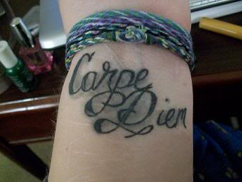 The inside of my left wrist