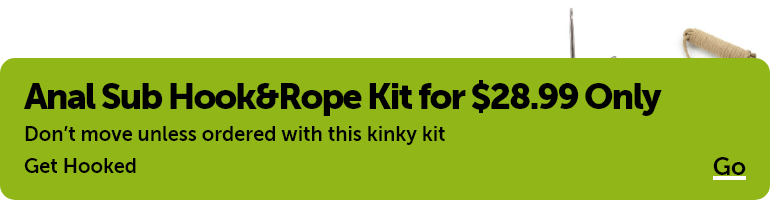 Anal Sub Hook&Rope Kit for $28.99 Only