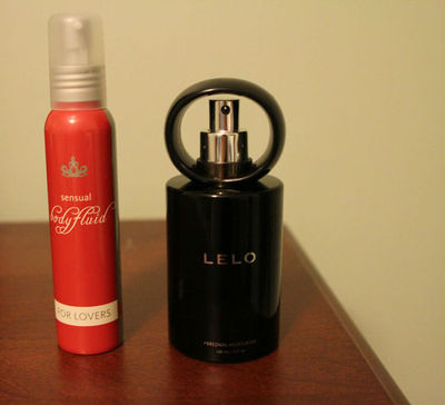 Comparison: Fun Factory's Bodyfluid 3.4 fl. oz., Lelo's personal moisturizer, 5 fl. oz.
