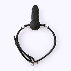 Realistic dildo ball gag