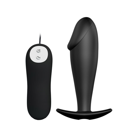 Product: Vibrating penis shaped butt plug