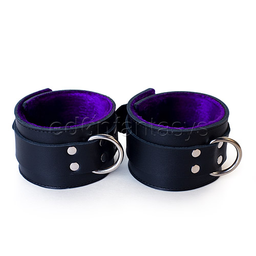 Product: Purple fur lined ankle restraints