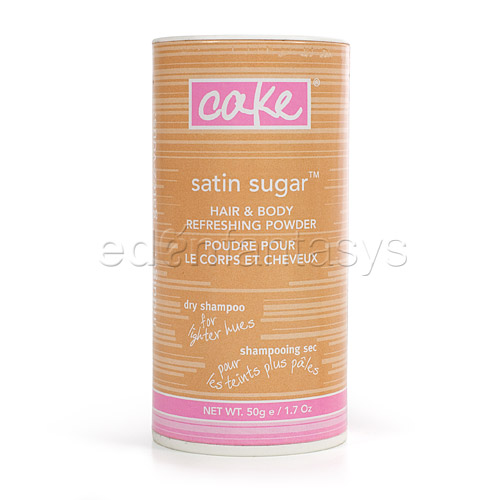Product: Satin sugar hair and body powder for lighter hues