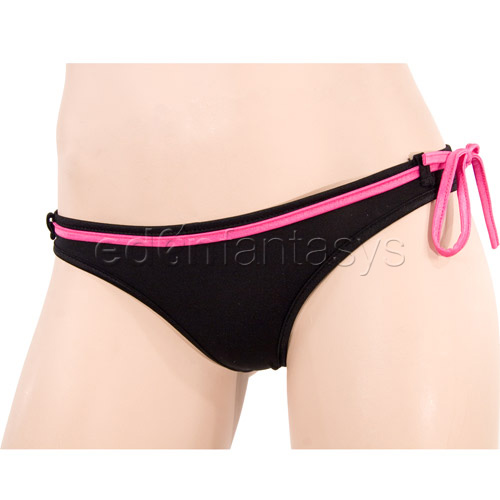 Product: Low rise panties with ribbon belt