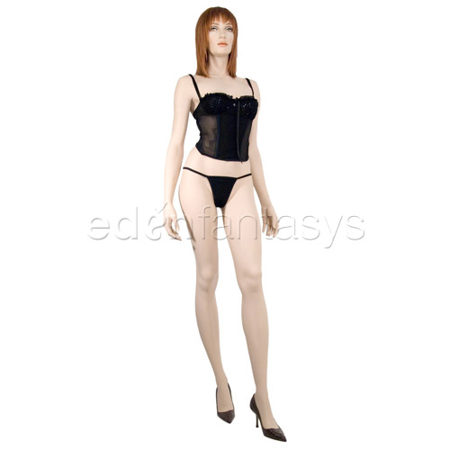 Product: Mesh bustier and g-string