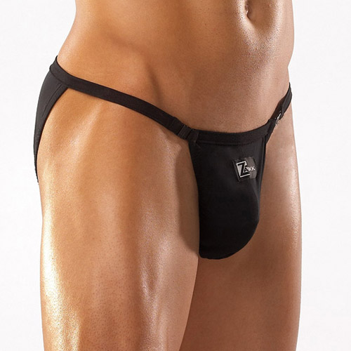 Product: Black brief with clasps