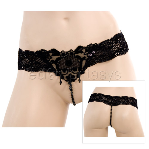 Product: Jeweled pearl g-string